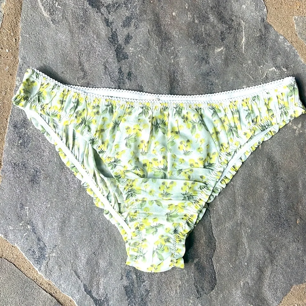 New🌟At Home Printed Mesh Bikini Undies-Lemon Combo